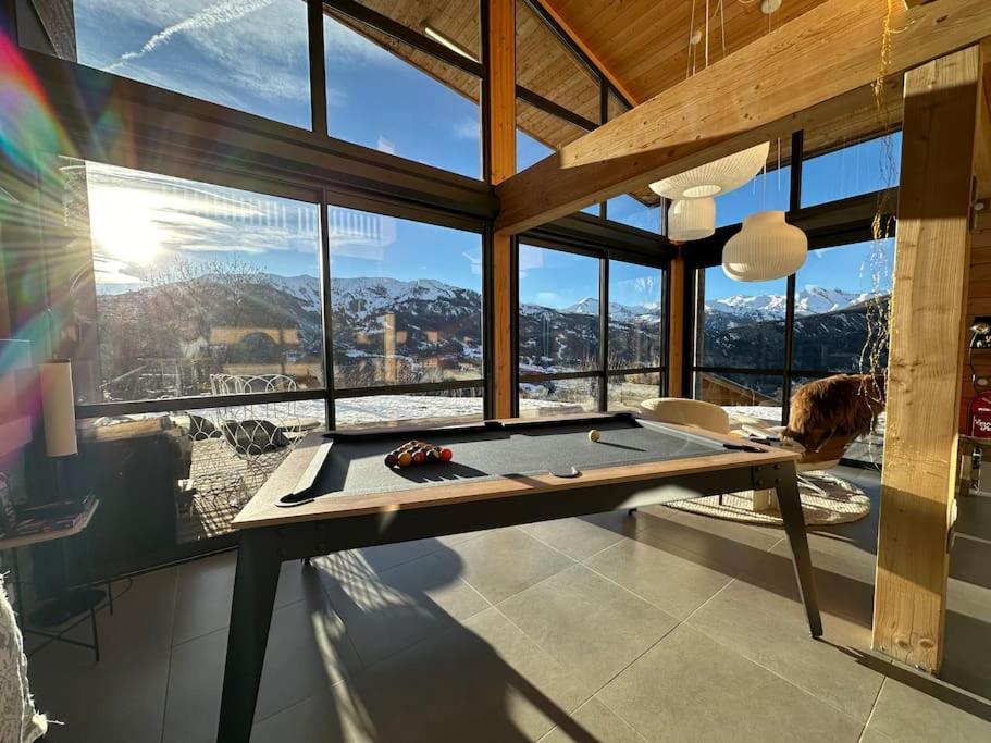 Chalet D'Architecte Avec Vue Panoramique Allos Exterior foto