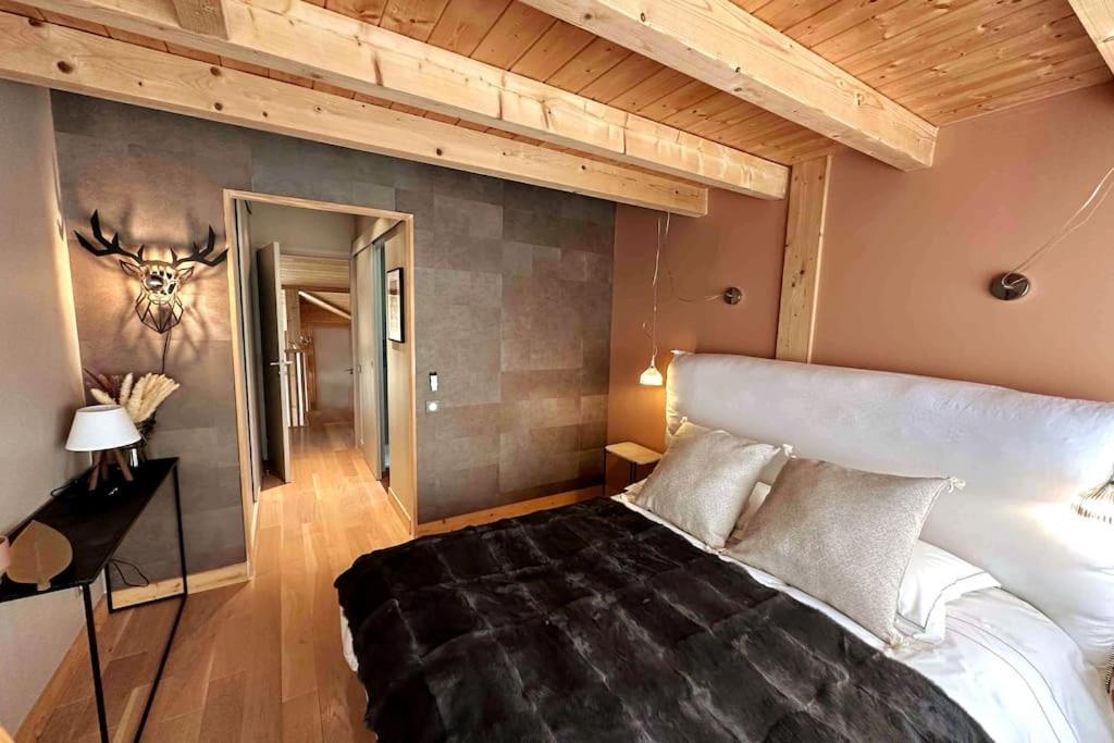 Chalet D'Architecte Avec Vue Panoramique Allos Exterior foto