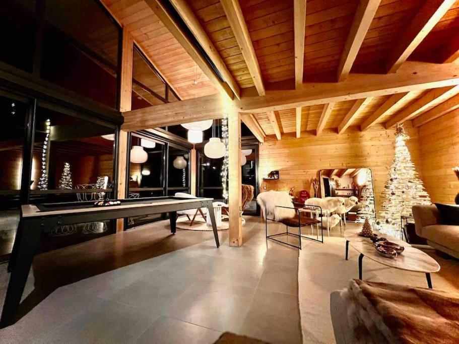 Chalet D'Architecte Avec Vue Panoramique Allos Exterior foto